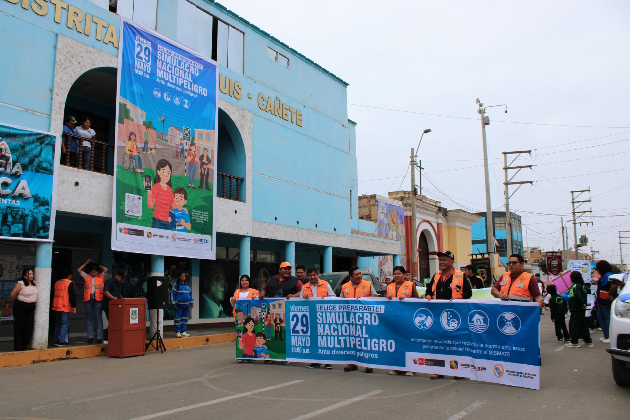 Gobierno regional de Lima participa en pasacalle de sensibilización en San Luis de Cañete