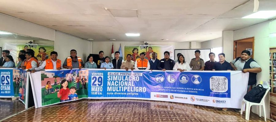 Gobierno regional de Lima lidera articulación para el primer simulacro nacional multipeligro 2026 en San Luis de Cañete