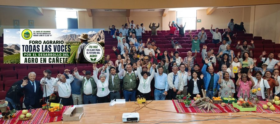 Con éxito se realizó el Foro Agrario «Todas las Voces» en Cañete para impulsar el desarrollo del agro
