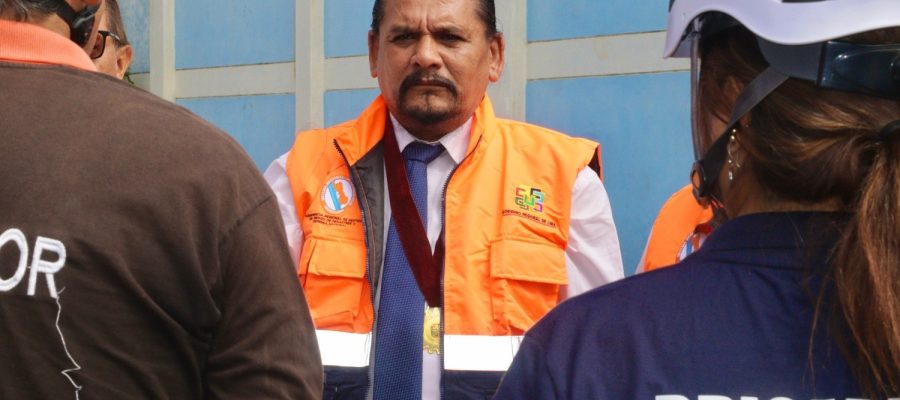 Vicegobernador de Lima supervisa simulacro nacional multipeligro y recibe reporte oficial desde el punto focal en Cañete