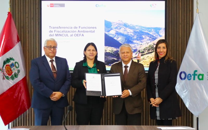 OEFA asume funciones de fiscalización ambiental en infraestructuras del sector Cultura